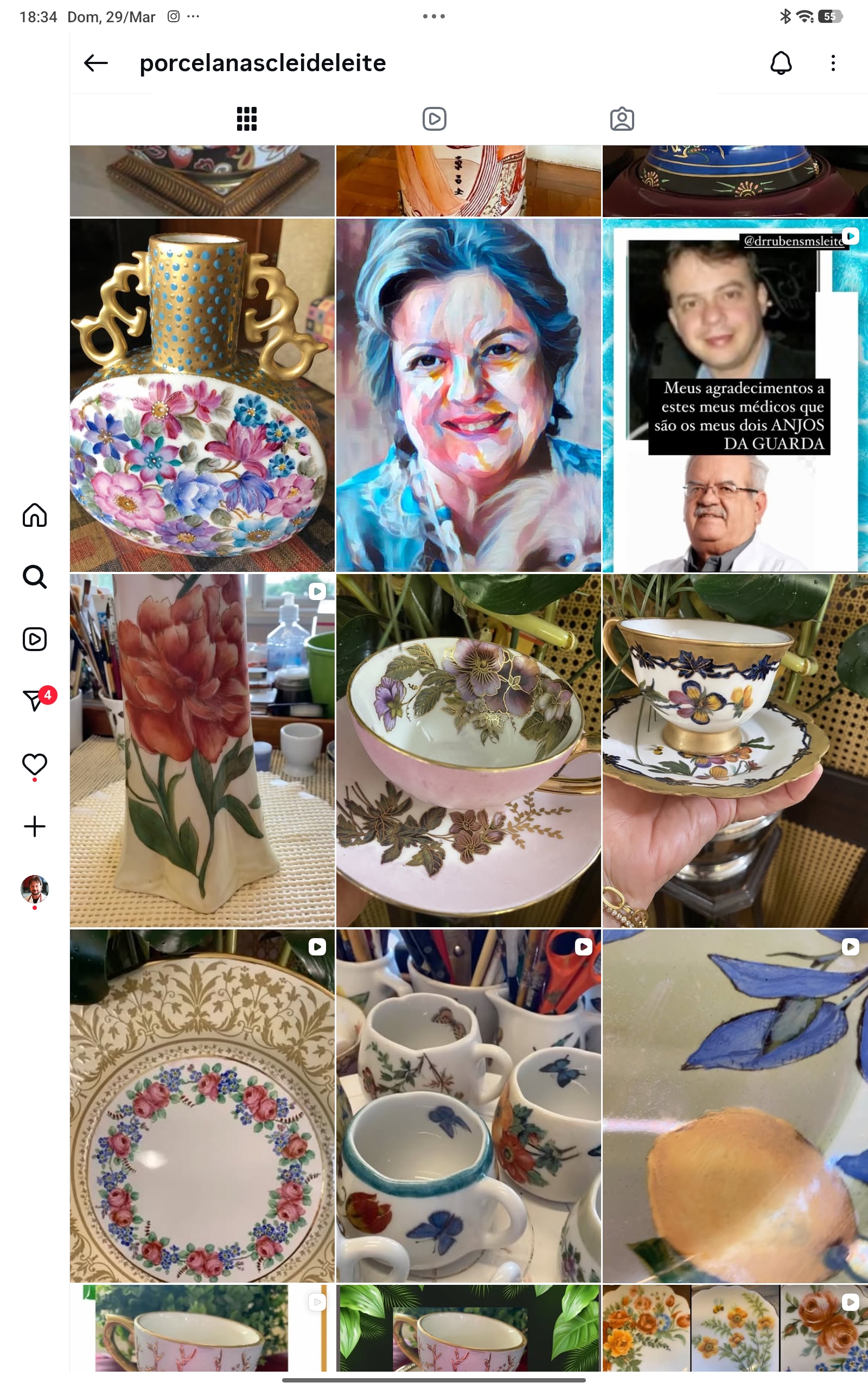 Borboletas em porcelana